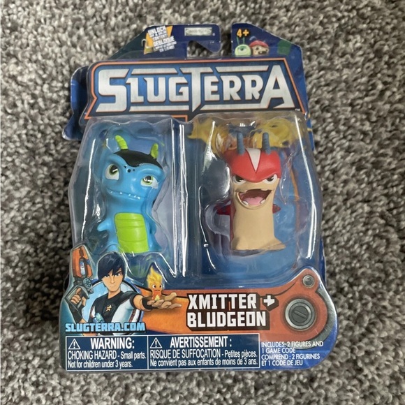 slugterra Other - Xmitter & Bludgeon Action Figure Set - Blue and Red